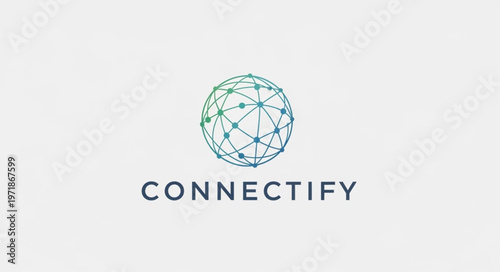 Connectify Logo - A Modern Globe Symbolizing Global Connectivity and Technological Advancement.