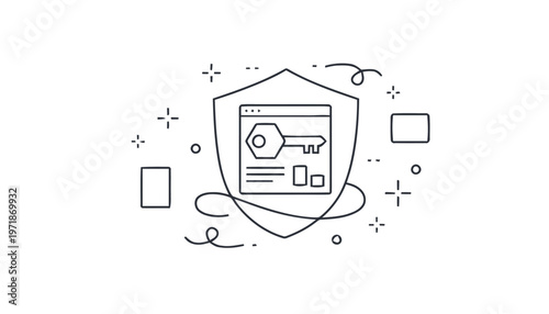 Digital Security Shield - Protecting Online Data and Information.