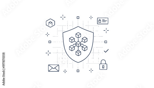 Digital Security Shield - Protecting Data with Modern Technology.