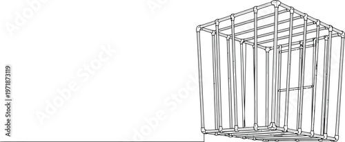 Intricate line drawing of a weeping willow tree a study in delicate botanical illustration