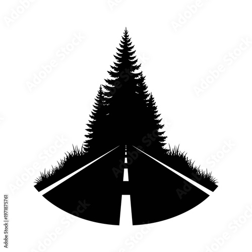 Road to Adventure: An emblematic representation of the journey ahead, featuring a road that winds its way through a forest, inviting exploration and new beginnings.