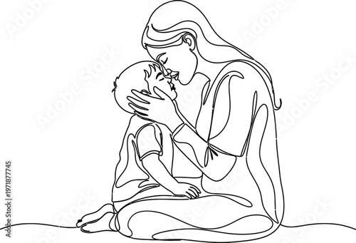 Sketch of a seated figure in robes a meditative or contemplative line drawing