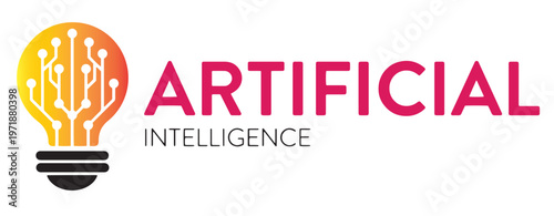 Artificial Intelligence and Technology Digital Logo Concept