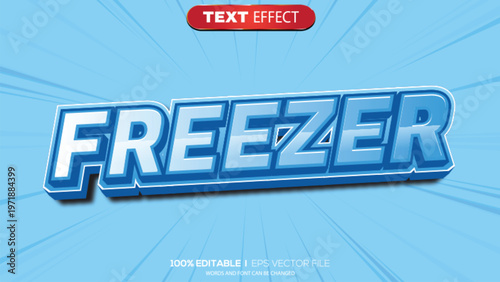 3d text effect freeze theme