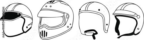 Helmet components and fastening mechanism set