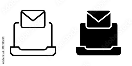 email account icon, element icon for design branding, print, and digital media