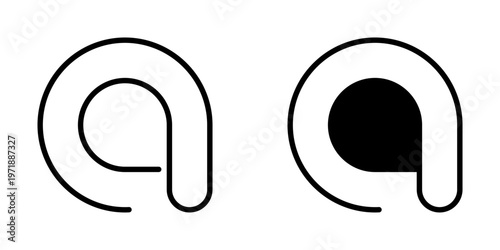 at icon, element icon for design branding, print, and digital media