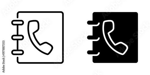 phone book icon, element icon for design branding, print, and digital media