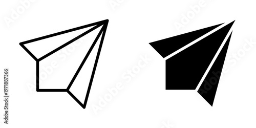paper plane icon, element icon for design branding, print, and digital media