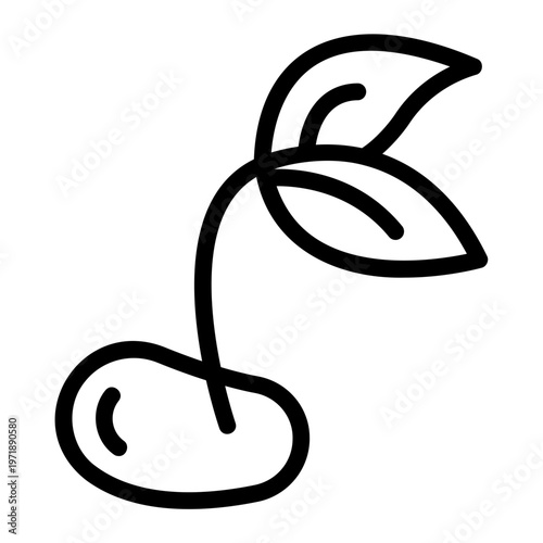 Plant seedling Line Icon