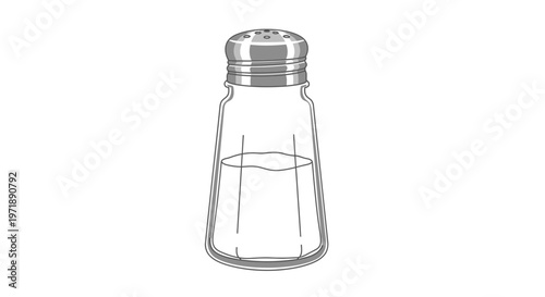 Classic Glass Spice Container with Metal Lid, Kitchen Essentials