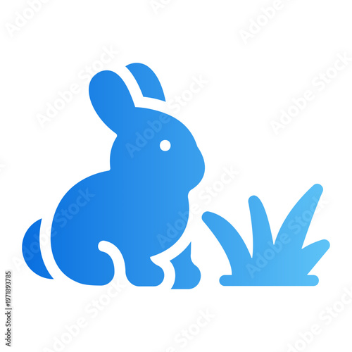 Bunny Line Gradient Icon