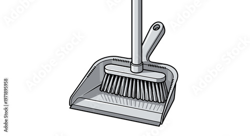 Cleaning Set with Dustpan and Brush for Household Chores
