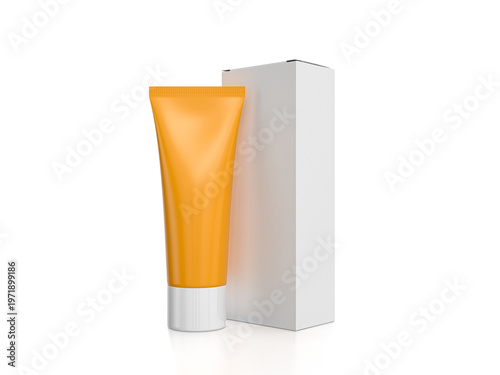 Cosmetic tube and box