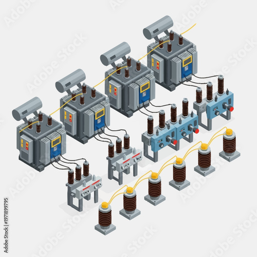 Industrial manufacturing process with machinery.