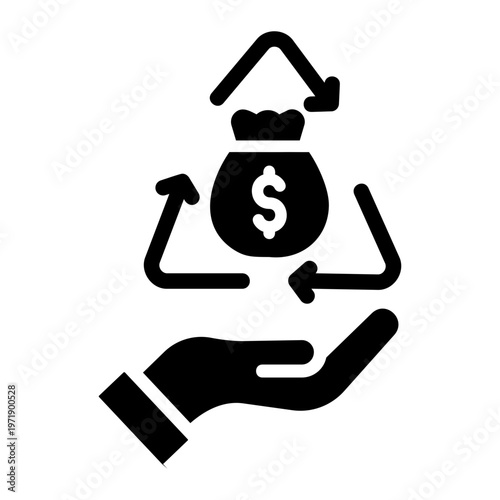 Cash Flow Solid icon