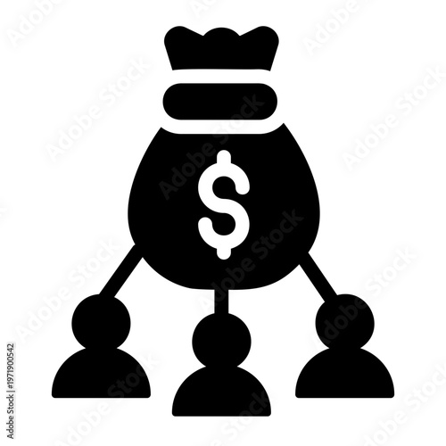 Crowdfunding Solid icon