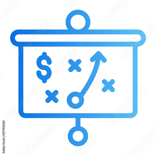 Business plan Line Gradient Icon