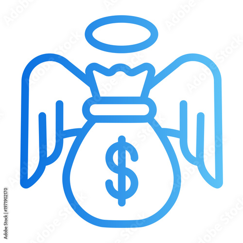 Angel investor Line Gradient Icon