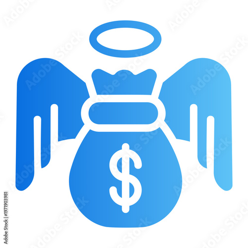 Angel investor Line Gradient Icon