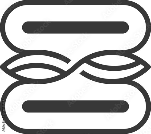 the logo consists monogram of the letter Z and fish. Abstract, outline and elegant.