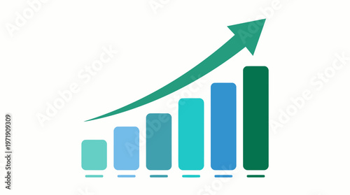 A simple bar graph clearly indicates consistent upward business growth.