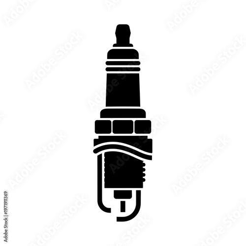 Spark plug automotive part closeup.