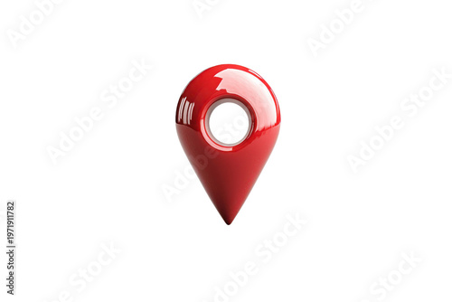 Free Download Shiny red glossy map pin icon isolated on black background 3d render location marker, Isolated On White, Png Transparent, Cut Out - GFXLoad
