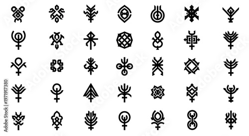 Mystical Symbols Collection: Esoteric, Ancient, and Abstract Glyphs