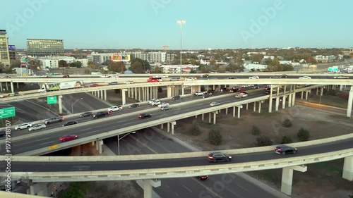 Part of the Highway system in San Antonio. Views of 281 South and I-10 and some on-ramps. All near River Walk, Alamo Dome and Pearl District- Downtown San Antonio..