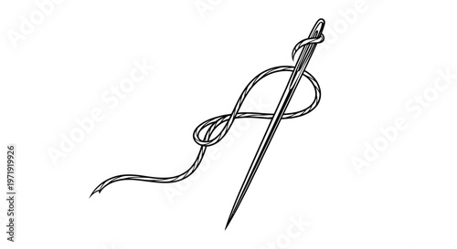 Sewing Needle with Thread