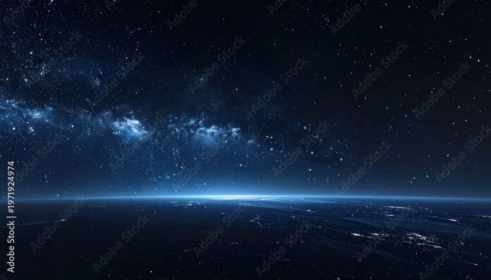 Naklejka premium Celestial expanse, a cosmic dreamscape, infinite wonder.