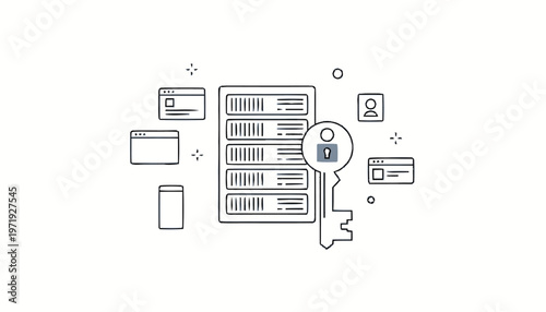 Key to secure online digital identity.