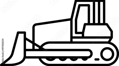 Bulldozer Construction Equipment Machine.