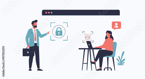 Illustrative depiction of digital security and data protection measures.
