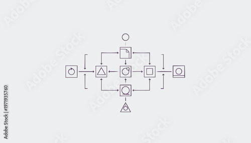 Intricate Diagram Depicting Complex Processes and Interconnections Clearly Illustrated.