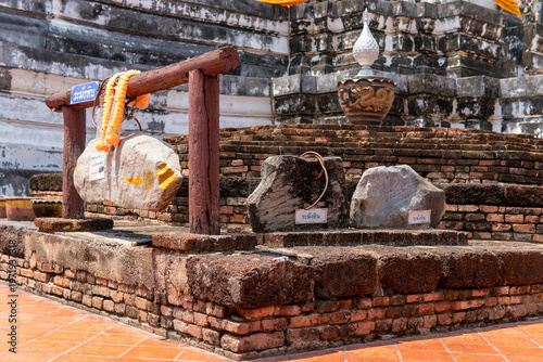 traditional thai buddhist art in temple