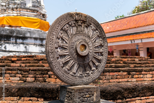 traditional thai buddhist art in temple