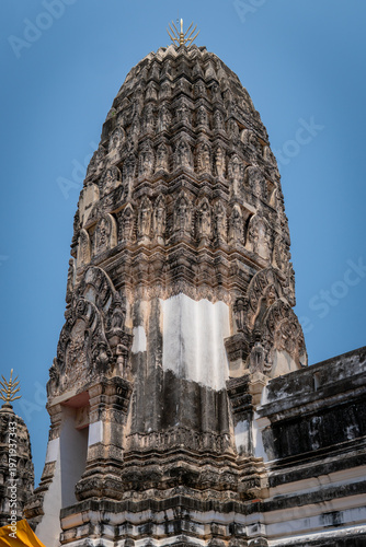 traditional thai buddhist art in temple