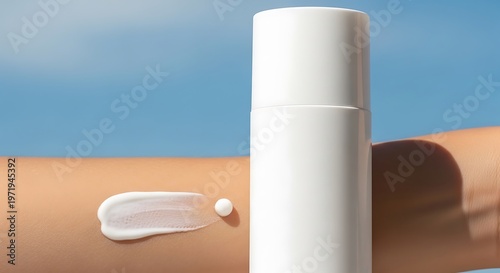 Arm Applying Sunscreen