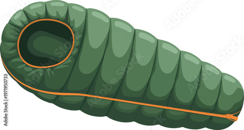 Winter camping sleeping bag for extreme cold weather outdoor hiking.