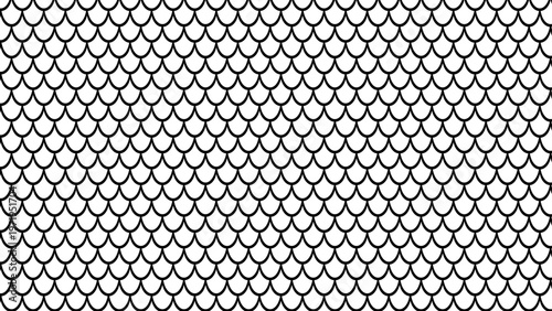 Seamless pattern scales snake fish dragon repeating tiles