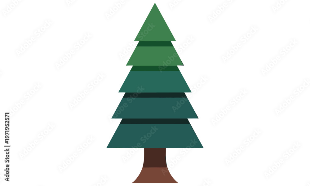 Fototapeta premium Vector graphic illustration of a leaf transforming through stages of growth and change in a circular motion depicted in a simple modern style
