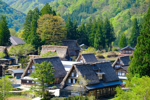 合掌造り集落の風景