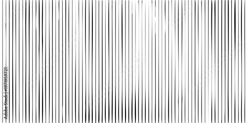 Vertical distressed line texture. Black aged striped pattern background. Damaged scanned image concept wallpaper. Linear halftone scratch photocopy backdrop. Old worn paper effect print. Vector