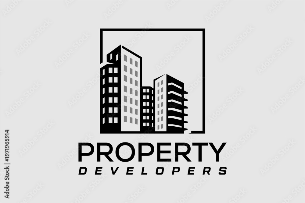 Fototapeta premium Property Developers vector graphic Logo Design.