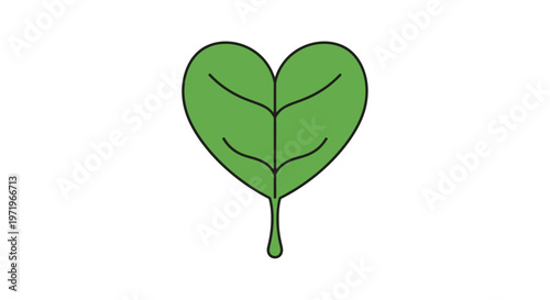 Buddha meditates under a leaf on a peaceful Day