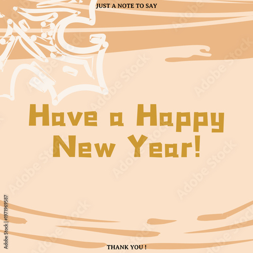 bold typography design for a prosperous new year