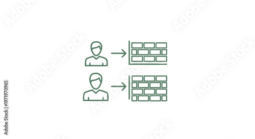 People Facing Brick Walls - Obstacles and Challenges in Life.