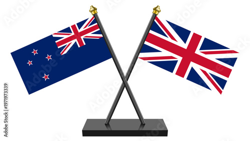 Canvastavla Flag of United Kingdom of Great Britain and New Zealand